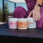 Ellexir Lychee, Calamansi and Honeydew jars