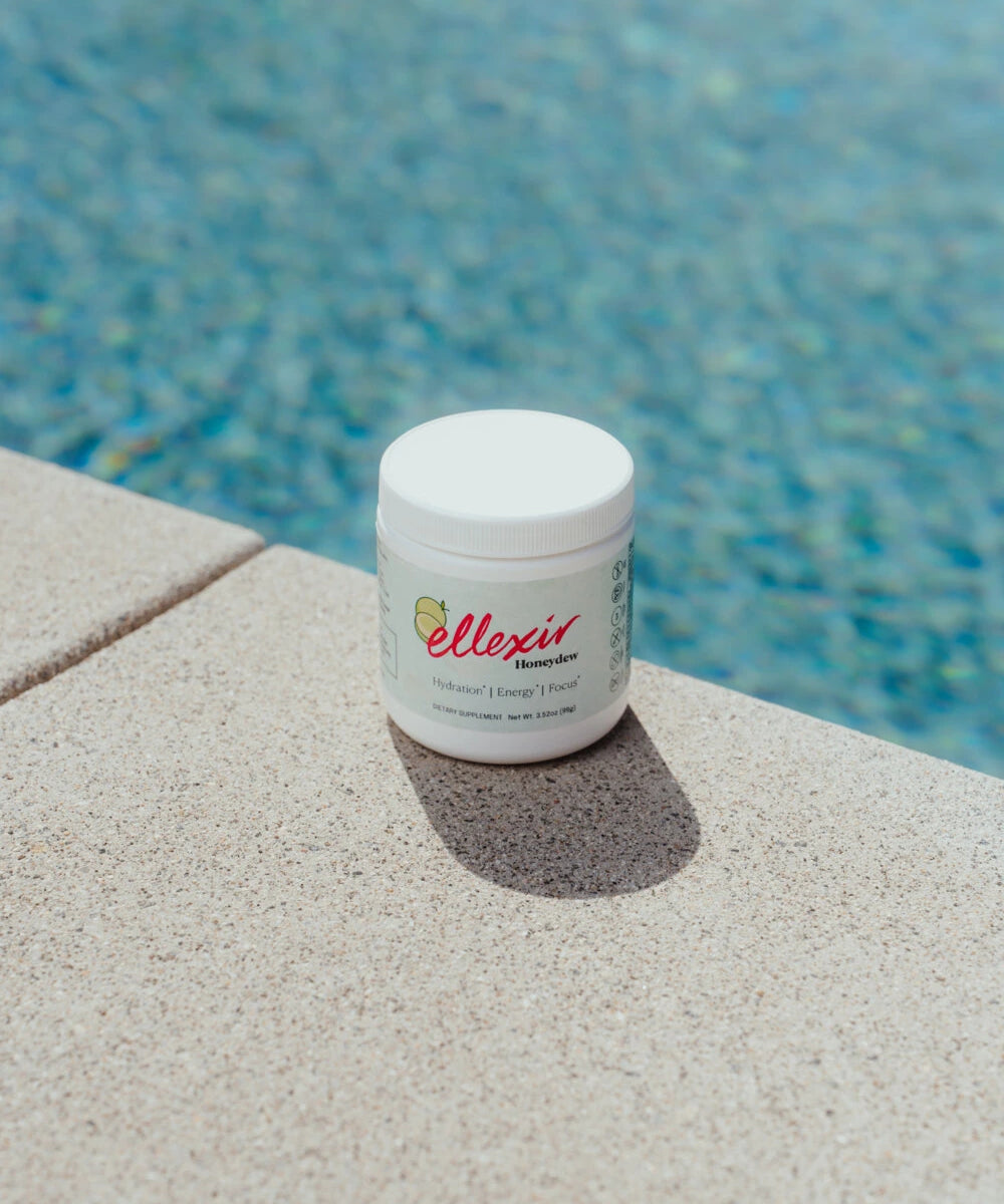 Ellexir Honeydew Energy poolside