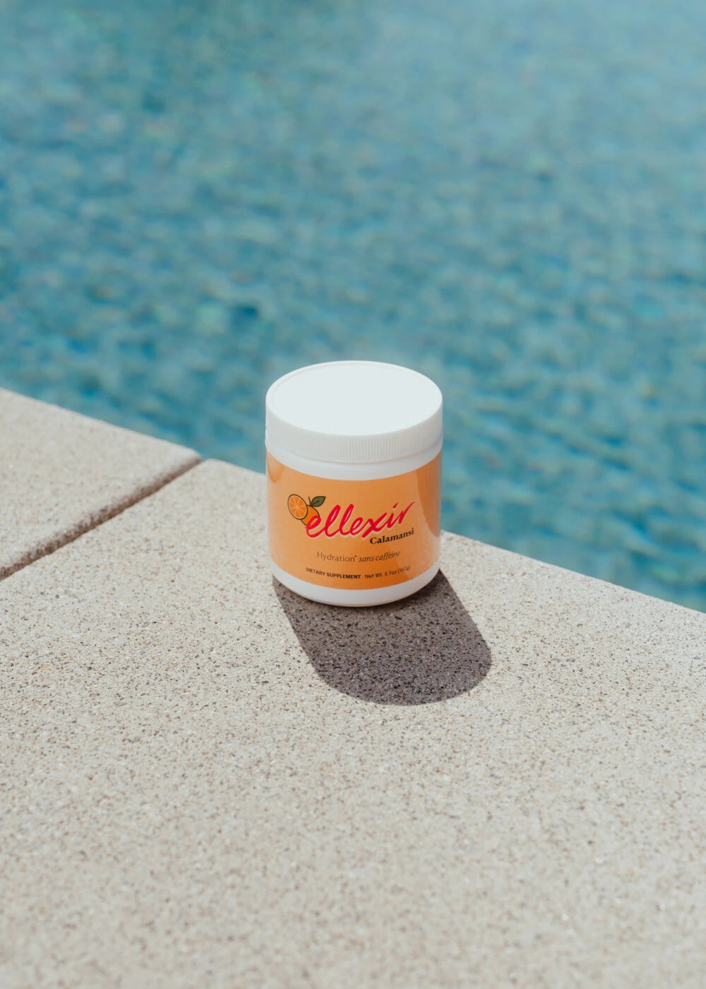Ellexir Calamansi Hydration poolside