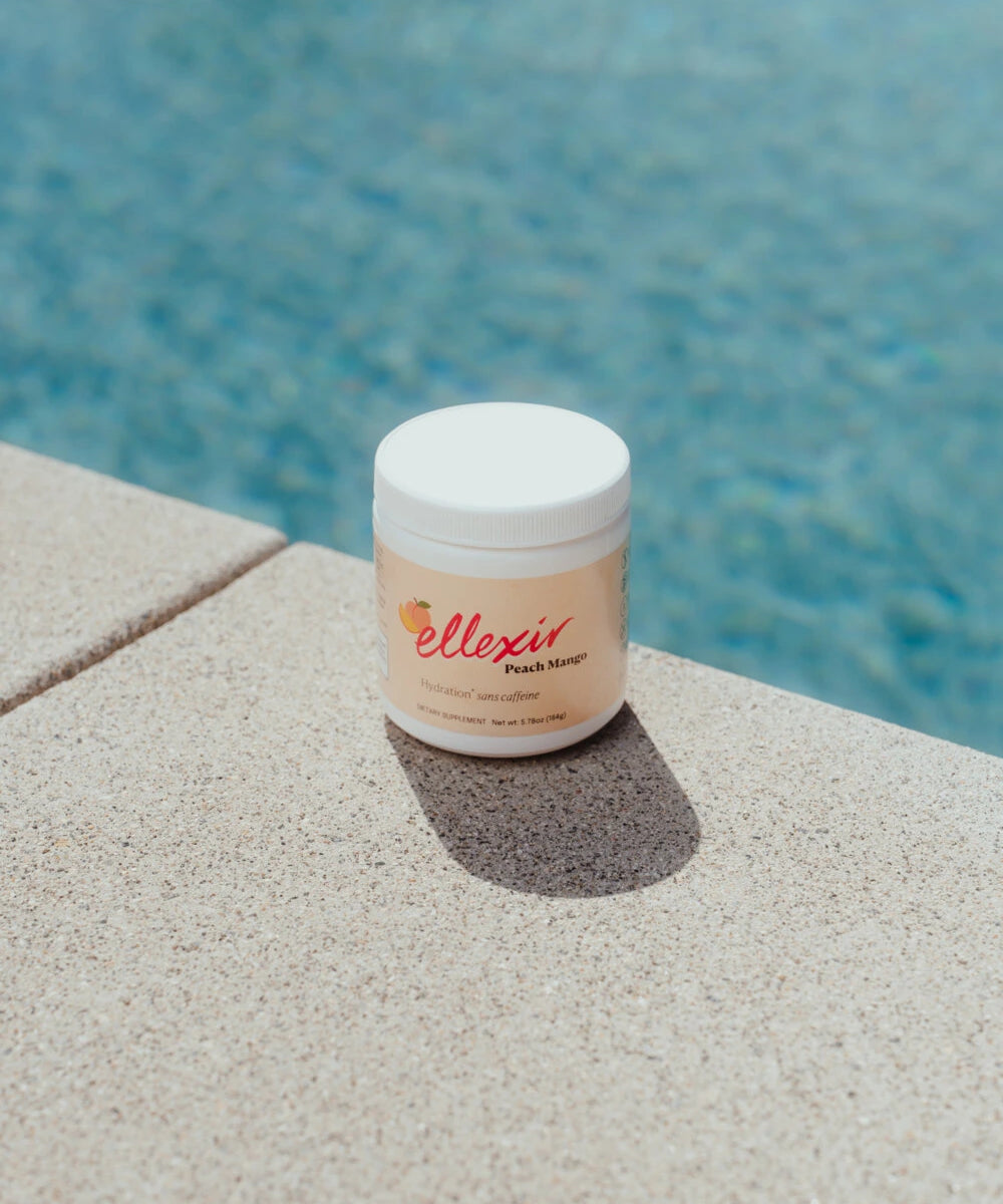 Ellexir Peach Mango Hydration poolside