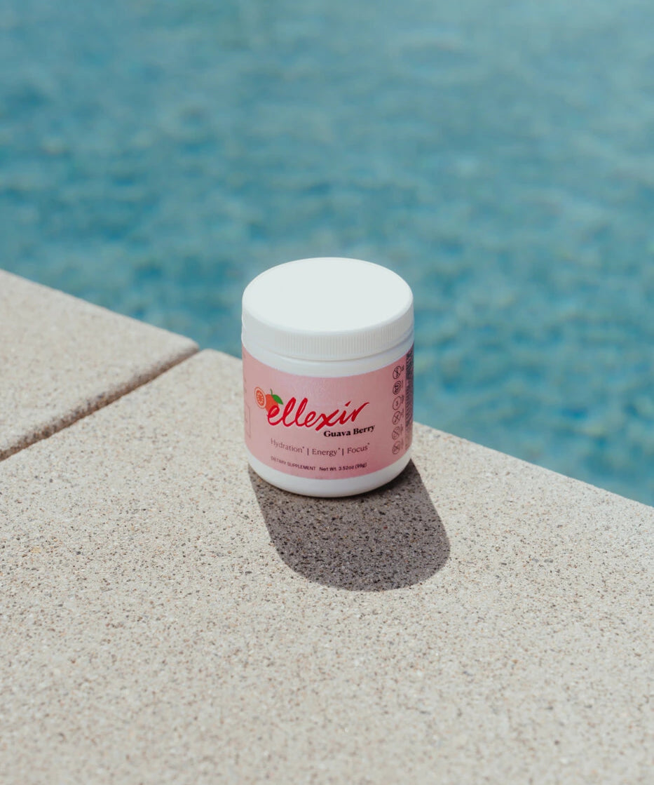 Ellexir Guava Berry Energy poolside